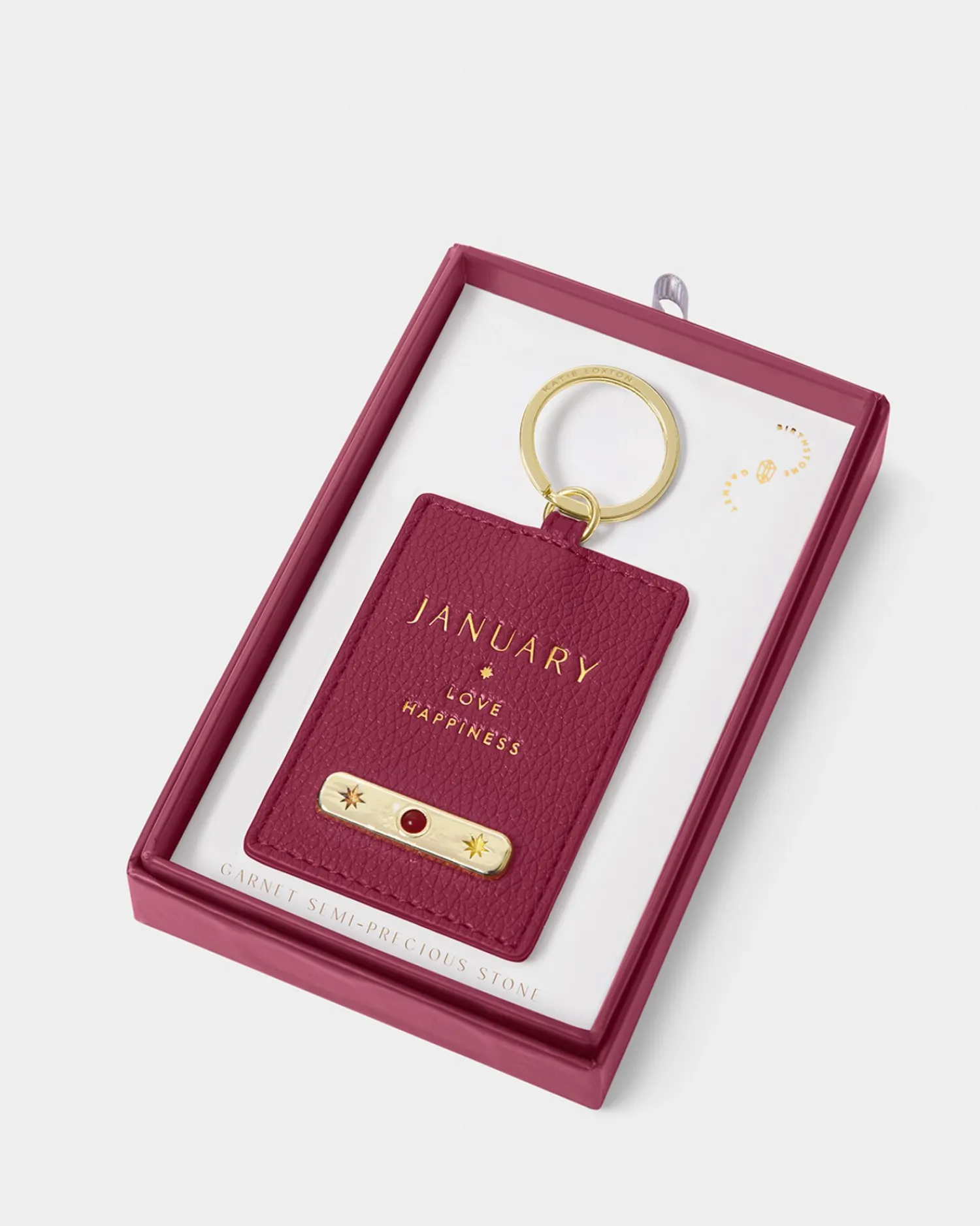 Katie Loxton ' Birthstone Keyring January