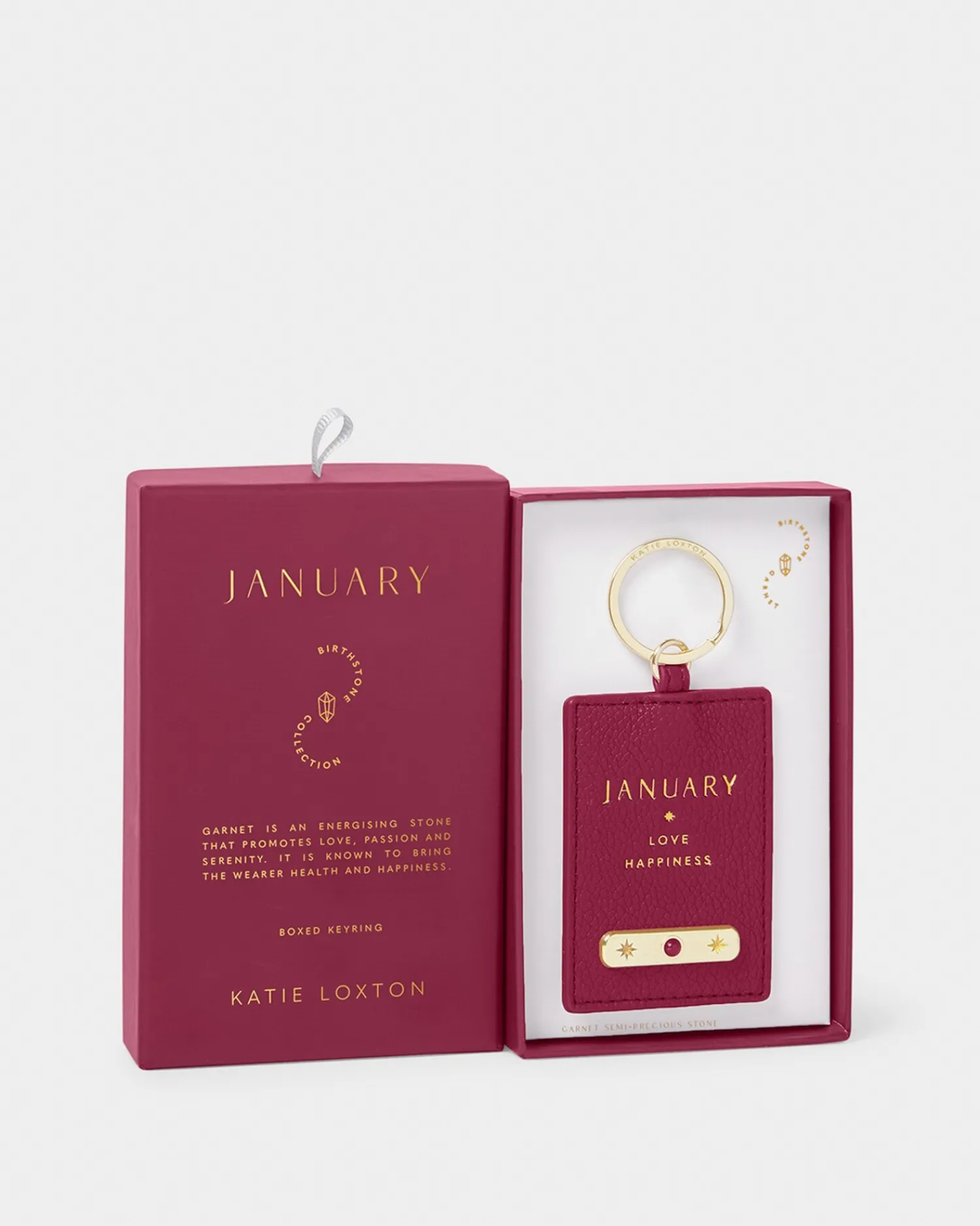 Katie Loxton ' Birthstone Keyring January