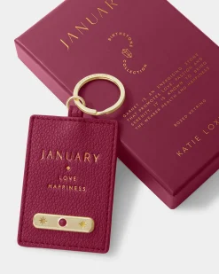 Katie Loxton ' Birthstone Keyring January