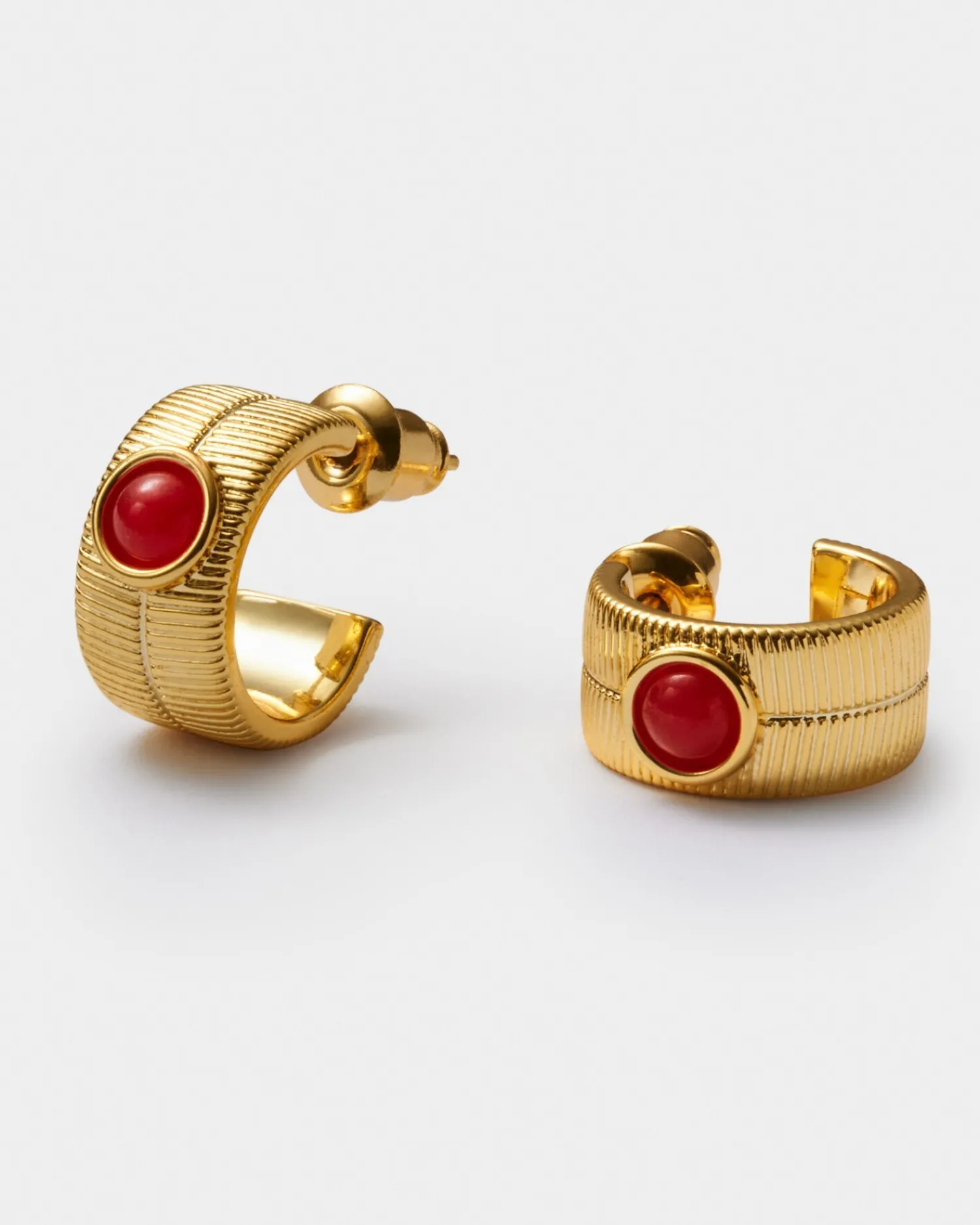 Katie Loxton ' Waterproof Gold Birthstone Hoop Earrings January