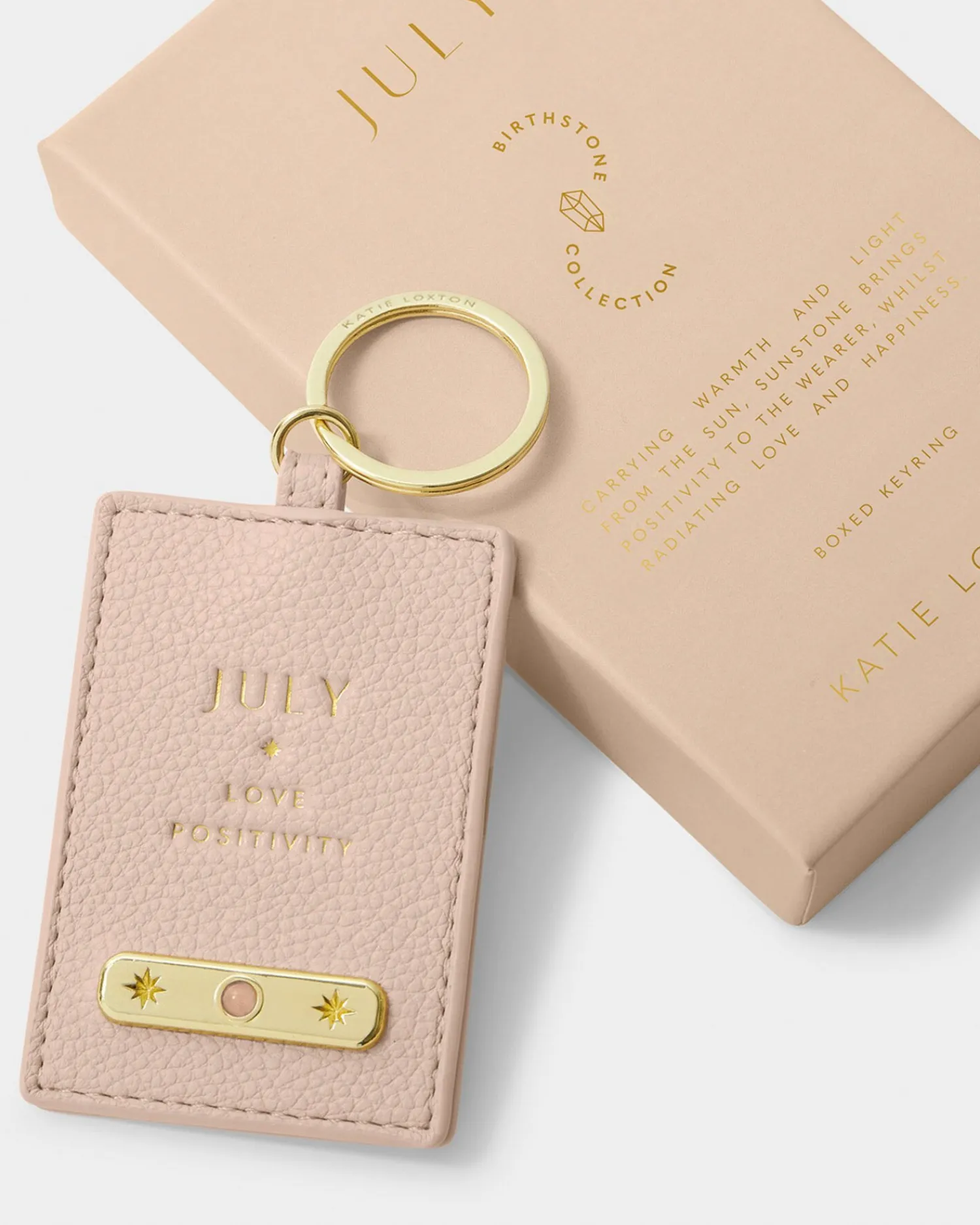 Katie Loxton ' Birthstone Keyring July Discount