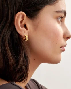 Katie Loxton ' Waterproof Gold Birthstone Hoop Earrings July Online