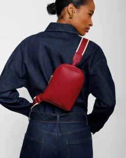 Katie Loxton Kaite Sling Bag Garnet Red Discount