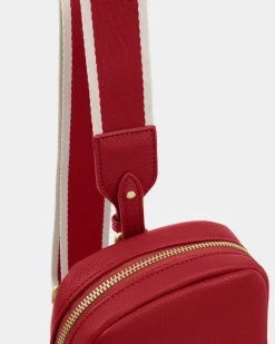 Katie Loxton Kaite Sling Bag Garnet Red Discount