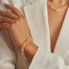 Katie Loxton Kiki Waterproof Gold Link Bracelet Clearance