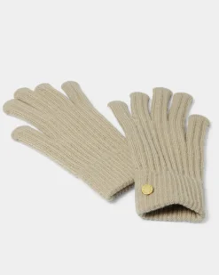 Katie Loxton Knitted Gloves Light Sand