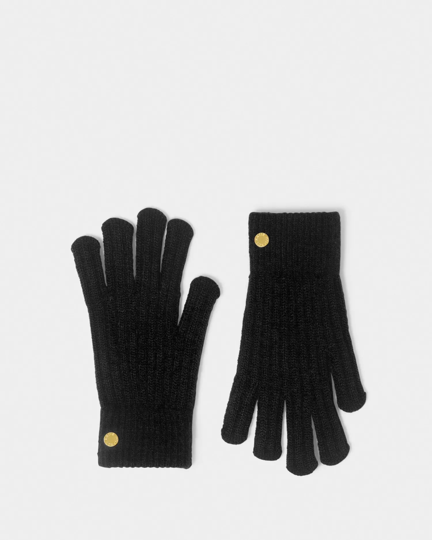 Katie Loxton Knitted Gloves Black New