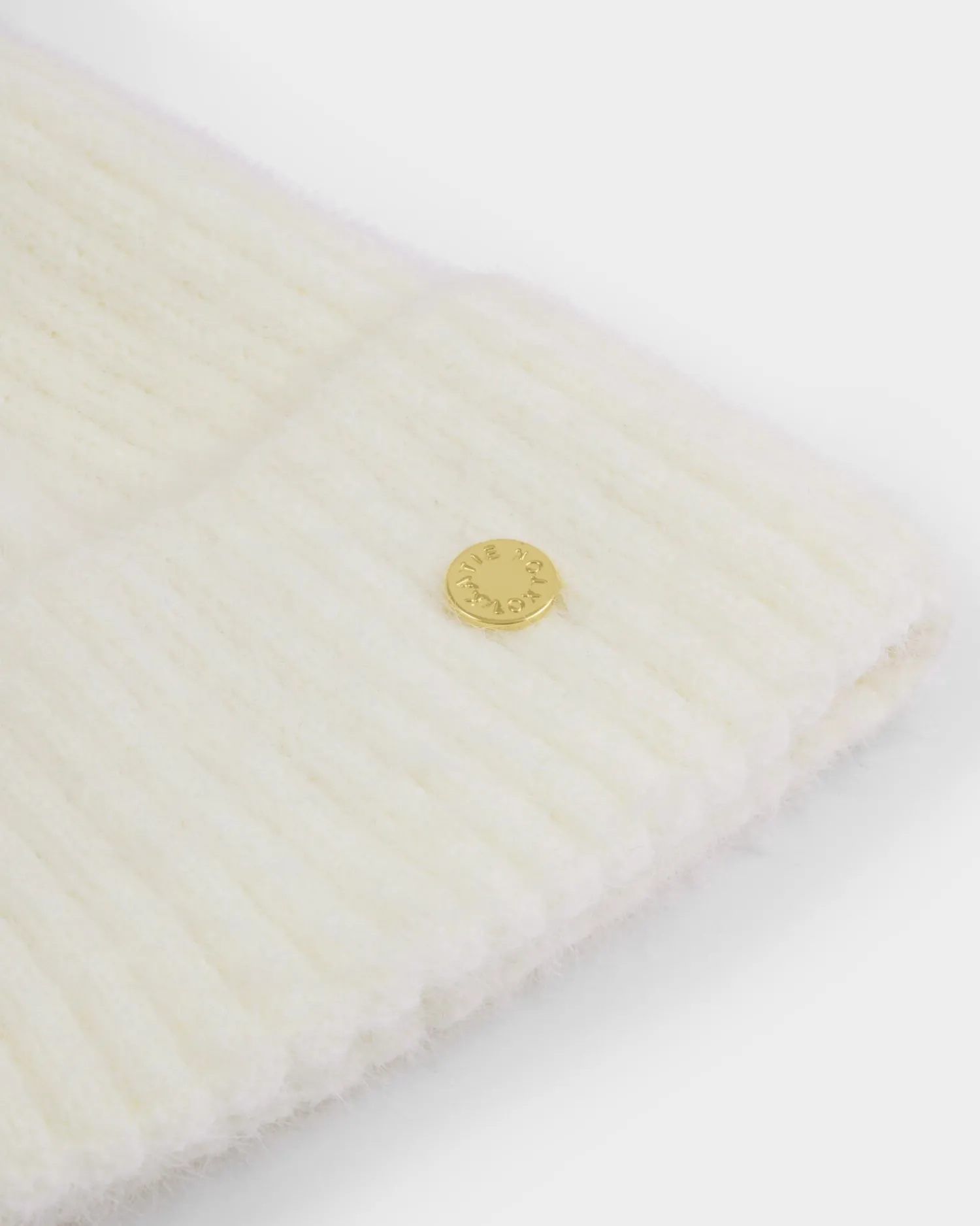 Katie Loxton Knitted Pom Pom Hat White