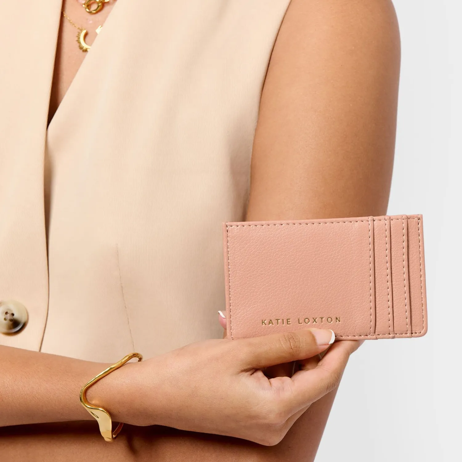 Katie Loxton Laila Card Holder Peony Blush Clearance