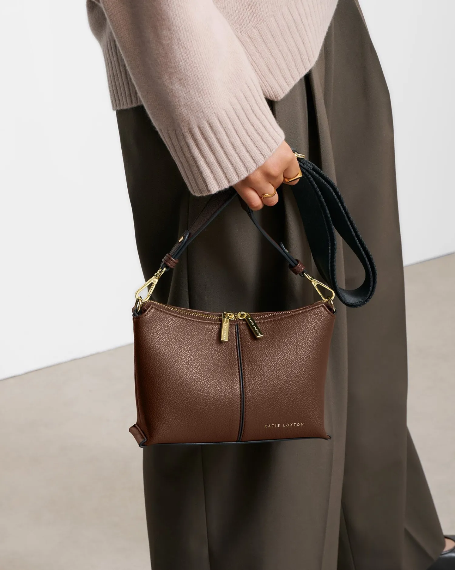 Katie Loxton Laila Crossbody Bag Dark Chocolate Online