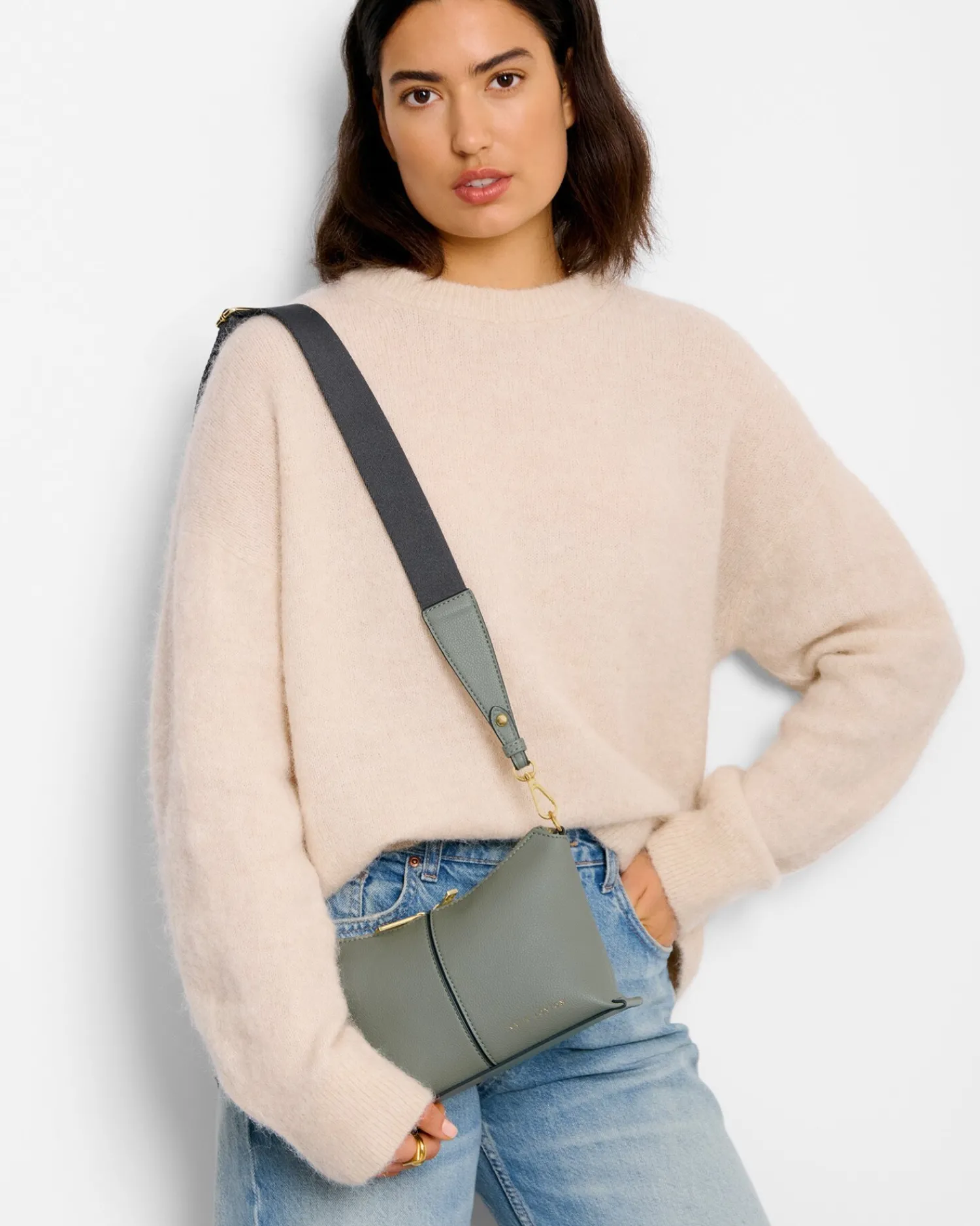 Katie Loxton Laila Crossbody Bag Graphite Green