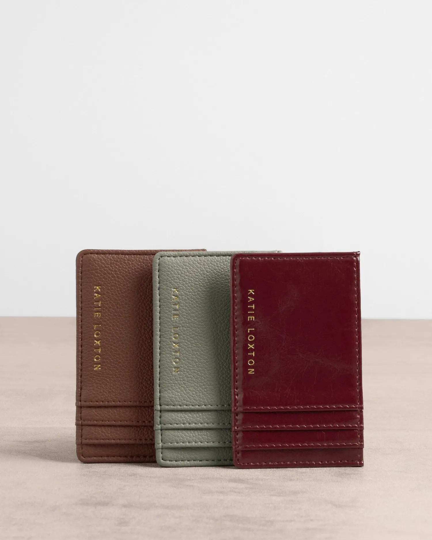 Katie Loxton Laila Patent Crackle Card Holder Cherry