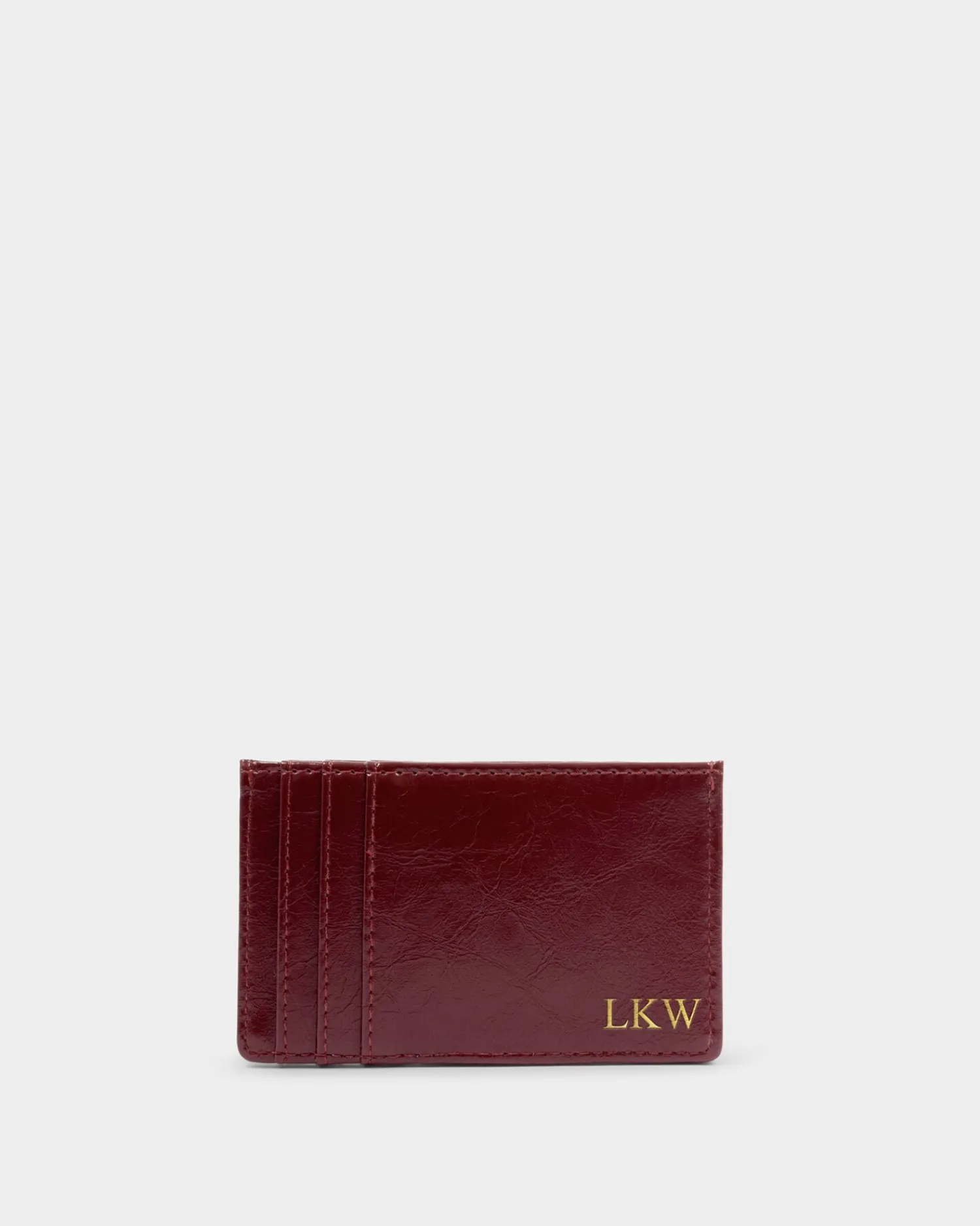 Katie Loxton Laila Patent Crackle Card Holder Cherry