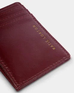 Katie Loxton Laila Patent Crackle Card Holder Cherry