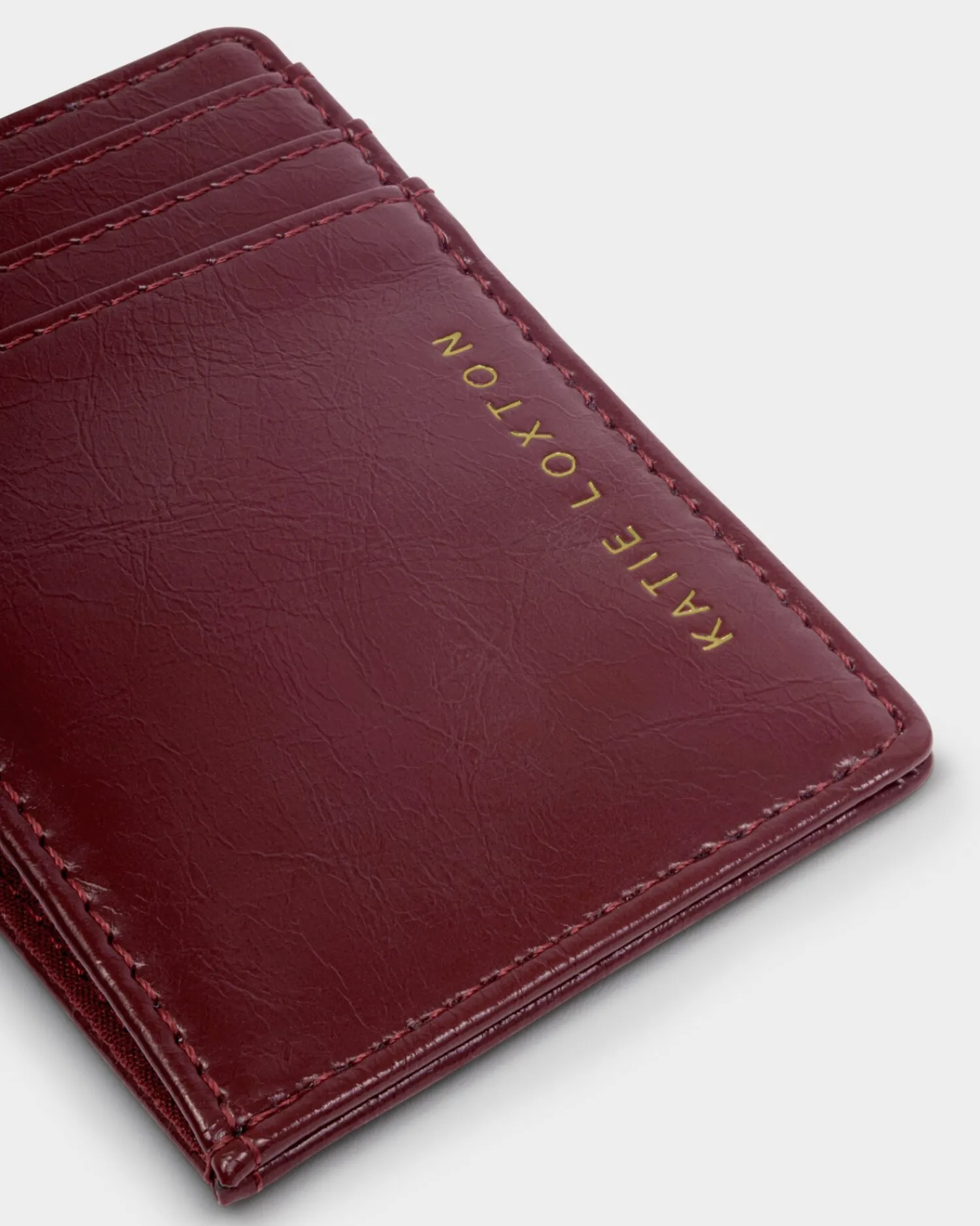 Katie Loxton Laila Patent Crackle Card Holder Cherry