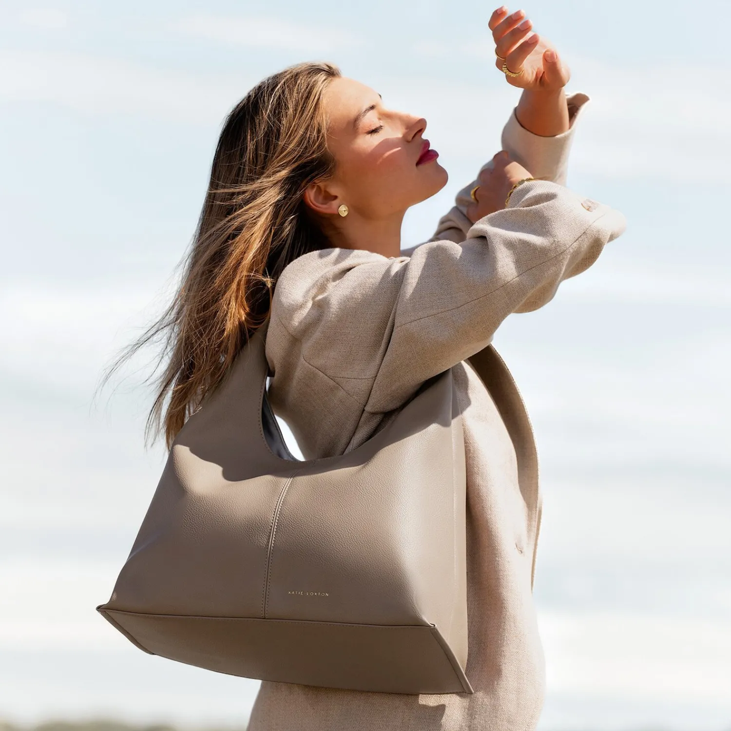 Katie Loxton Laila Shoulder Bag Mocha Sale