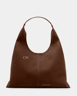 Katie Loxton Laila Suedette Shoulder Bag Dark Chocolate New