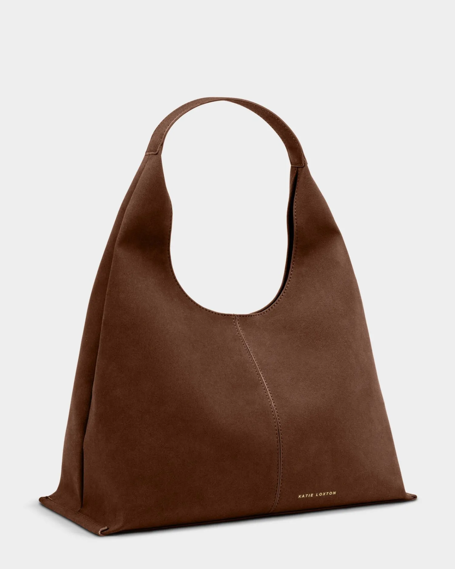 Katie Loxton Laila Suedette Shoulder Bag Dark Chocolate New