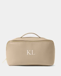 Katie Loxton Large Make Up & Wash Bag Light Taupe Outlet