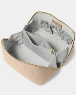 Katie Loxton Large Make Up & Wash Bag Light Taupe Outlet