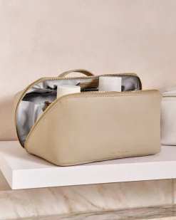 Katie Loxton Large Make Up & Wash Bag Light Taupe Outlet