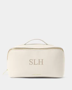 Katie Loxton Large Make Up & Wash Bag Off White Clearance