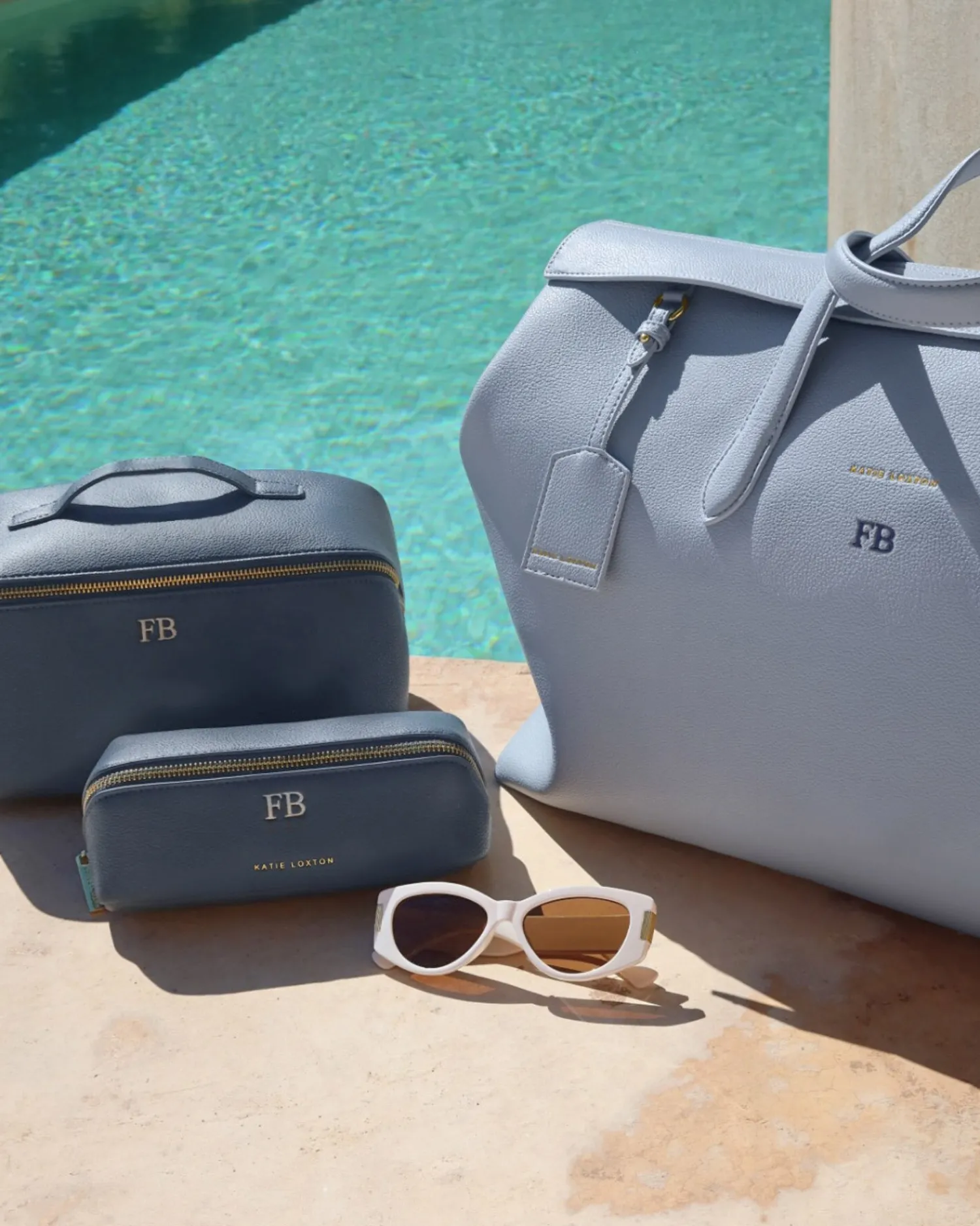 Katie Loxton Large Make Up And Wash Bag Navy Online