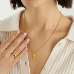 Katie Loxton Leo' Waterproof Gold Zodiac Necklace 23rd Jul 22nd Aug Sale