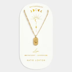 Katie Loxton Leo' Waterproof Gold Zodiac Necklace 23rd Jul 22nd Aug Sale