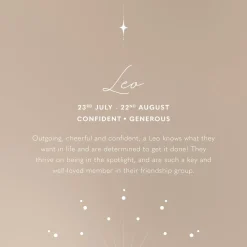 Katie Loxton Leo' Waterproof Gold Zodiac Necklace 23rd Jul 22nd Aug Sale
