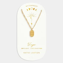 Katie Loxton Libra' Waterproof Gold Zodiac Necklace 23rd Sep 22nd Oct Online
