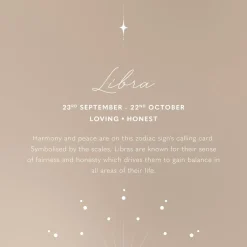 Katie Loxton Libra' Waterproof Gold Zodiac Necklace 23rd Sep 22nd Oct Online