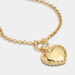 Katie Loxton Love' Waterproof Gold Heart Bracelet Discount