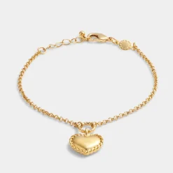 Katie Loxton Love' Waterproof Gold Heart Bracelet Discount