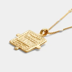 Katie Loxton Luck' Waterproof Gold Antique Coin Necklace Online