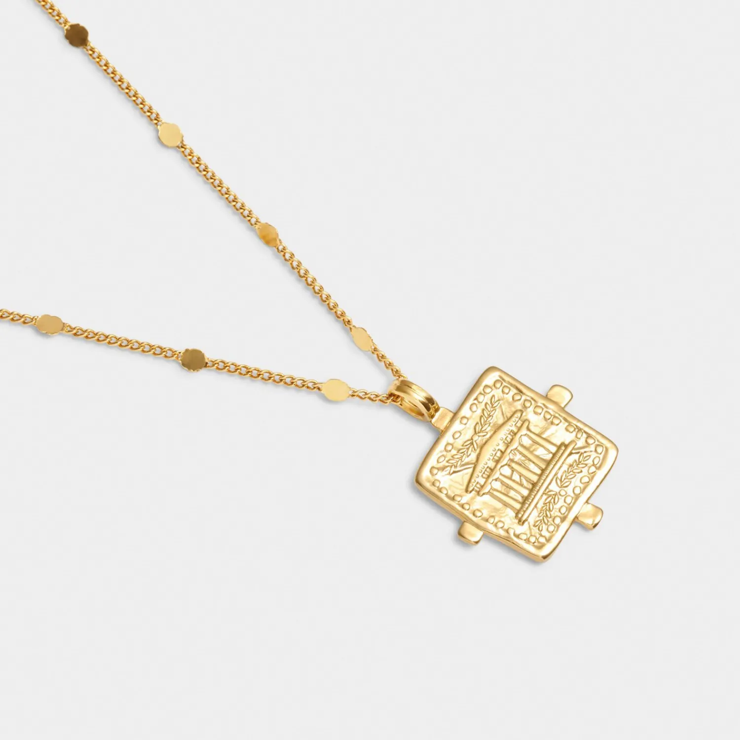 Katie Loxton Luck' Waterproof Gold Antique Coin Necklace Online