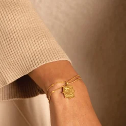 Katie Loxton Luck' Waterproof Gold Antique Coin Bracelet Discount
