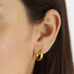 Katie Loxton Luna Waterproof Gold Hoop Earrings Discount