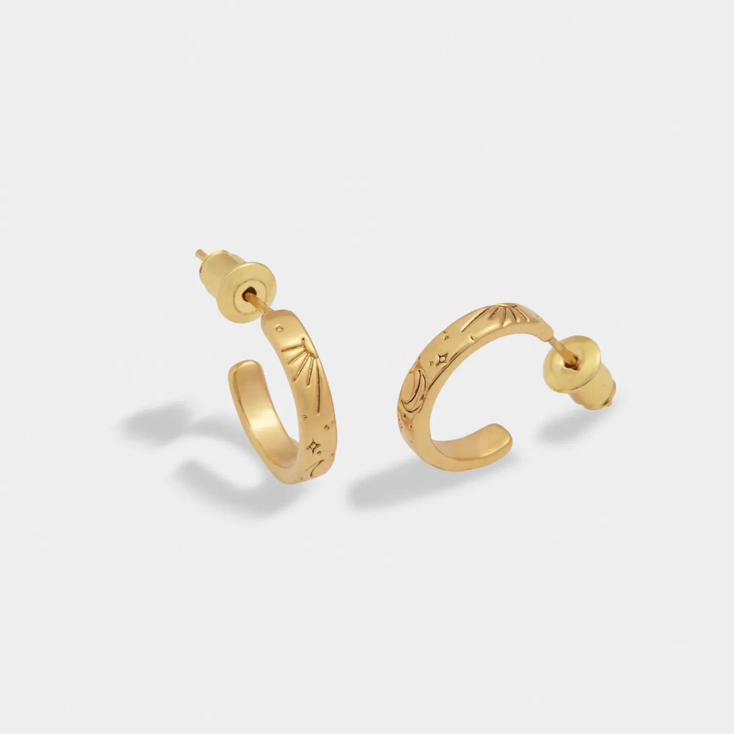 Katie Loxton Luna Waterproof Gold Hoop Earrings Discount
