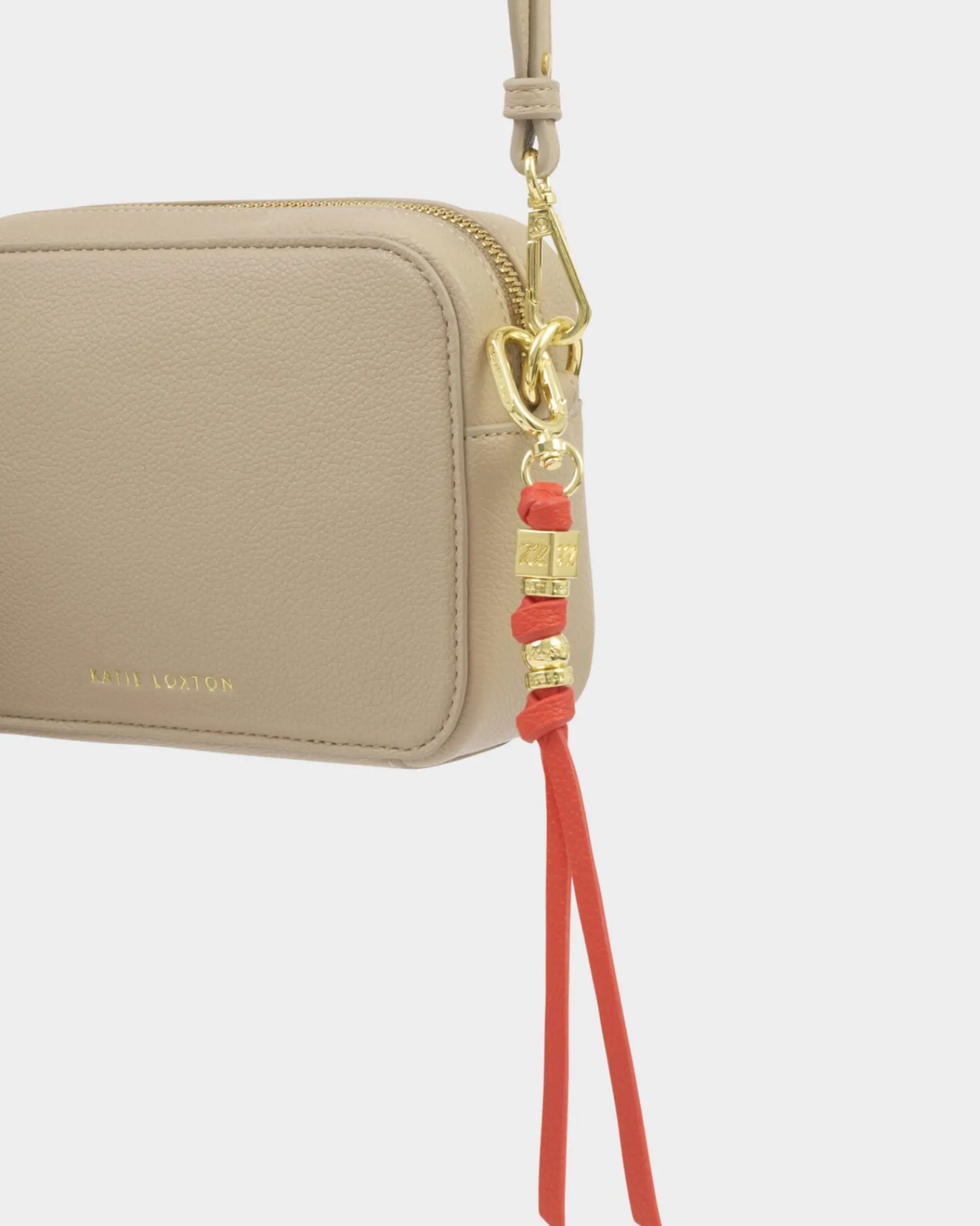 Katie Loxton Lyla Bag Charm Keyring Deep Orange Sale