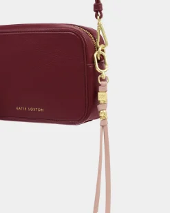 Katie Loxton Lyla Bag Charm Keyring Blossom Pink Clearance