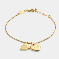 Katie Loxton ' Waterproof Gold Bridal Charm Bracelet Maid Of Honour Discount