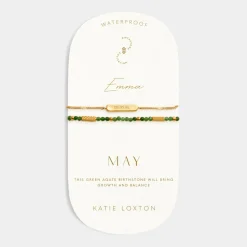 Katie Loxton ' Waterproof Gold Birthstone Bracelet May Best