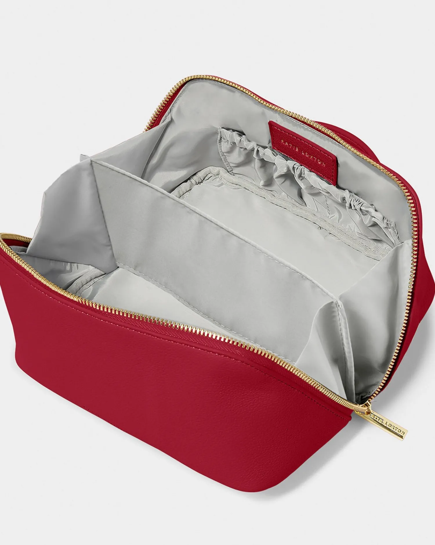 Katie Loxton Medium Make Up & Wash Bag Garnet Red Clearance