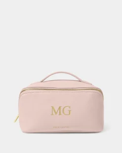 Katie Loxton Medium Make Up & Wash Bag Dusty Pink Hot
