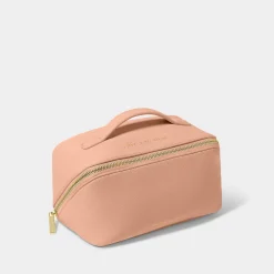 Katie Loxton Medium Make Up And Wash Bag 'Love You Mum' Peony Blush Best