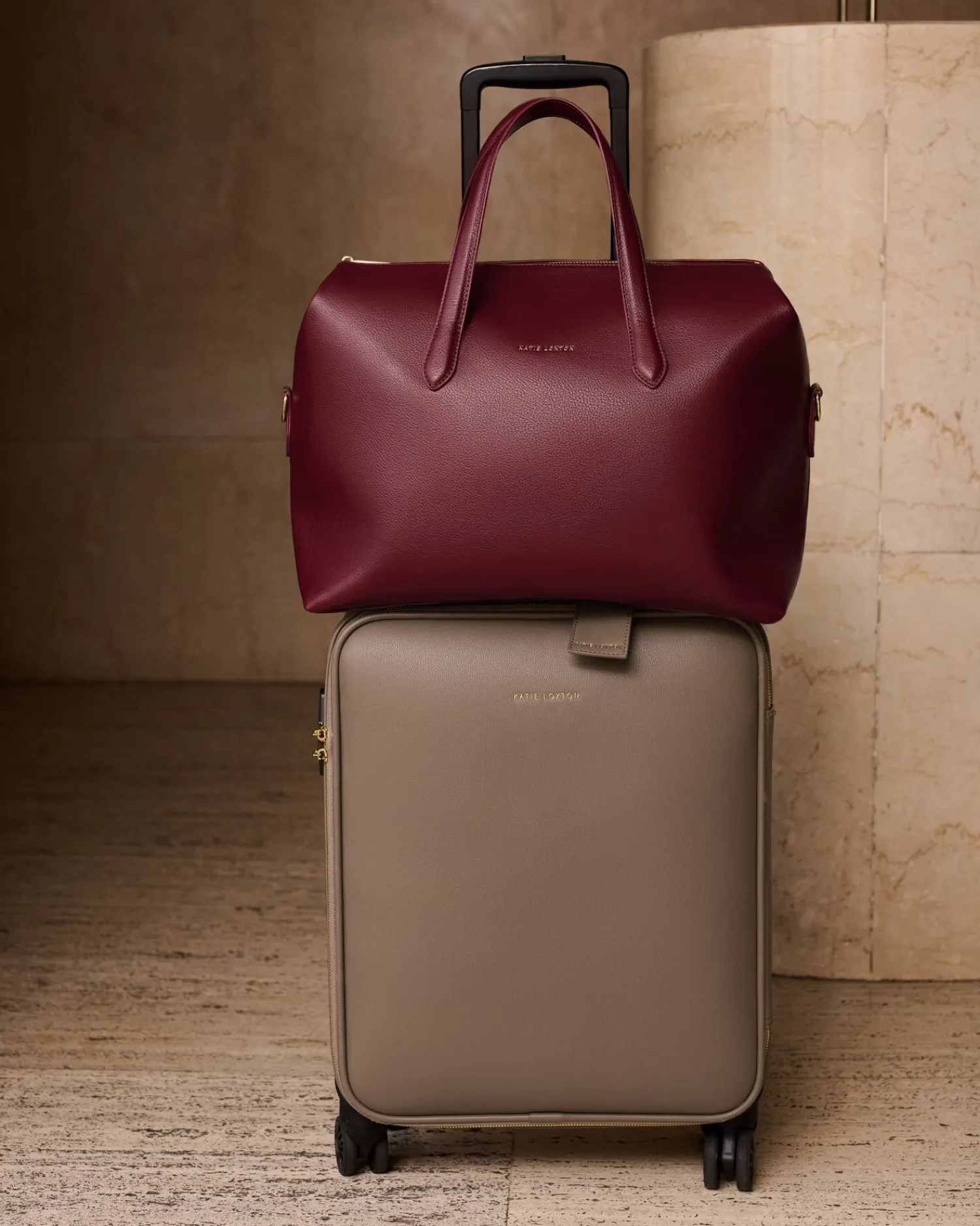 Katie Loxton Milan Cabin Bag Cherry Best