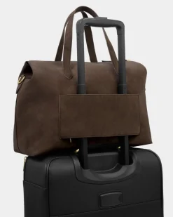 Katie Loxton Milan Suedette Cabin Bag Chocolate Best