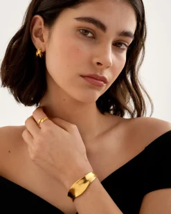 Katie Loxton Molten Luxe Waterproof Gold Bangle Hot