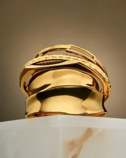 Katie Loxton Molten Luxe Waterproof Gold Bangle Hot
